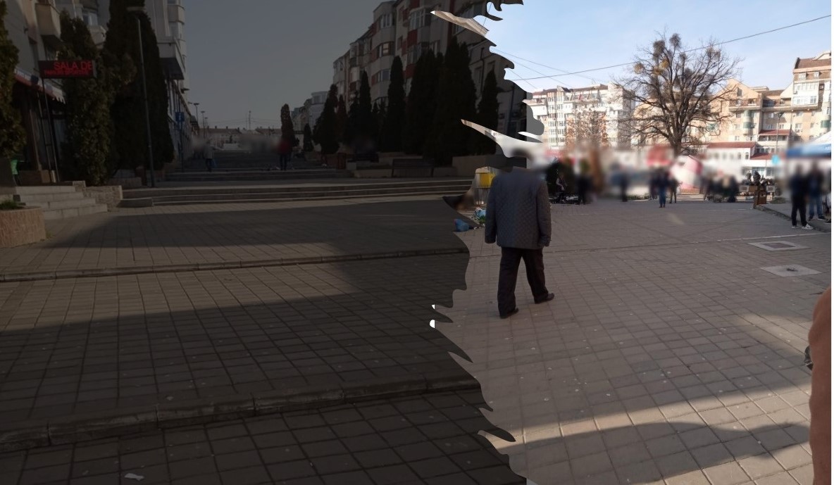 Zeci de botoșăneni fugăriți de la „târgul” de animale din centrul orașului  