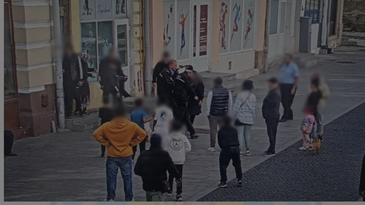 Bătaie în Centrul Vechi surprinsă pe camere, polițiștii locali au dat trei amenzi  