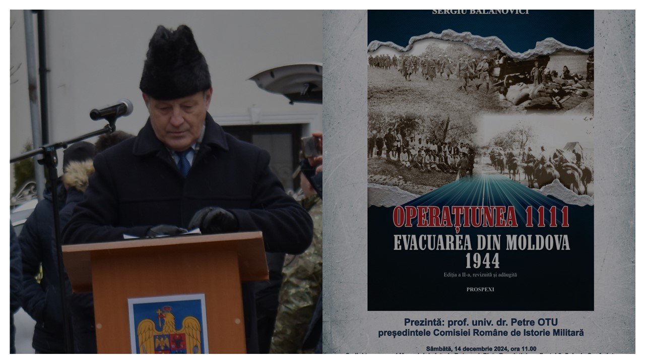 Istoricul Sergiu Balanovici, lansare de carte la Muzeul Județean