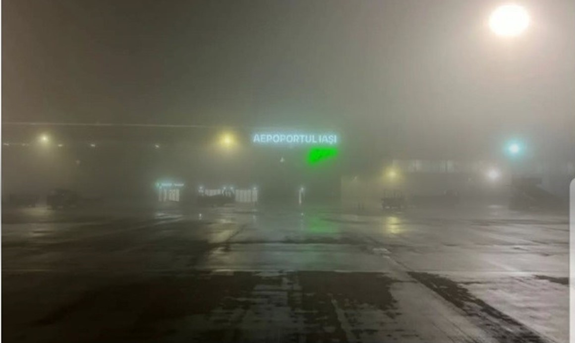 Zboruri ANULATE de pe Aeroportul Iași în prima zi din an, haos din cauza ceții – SITUAȚIA curselor