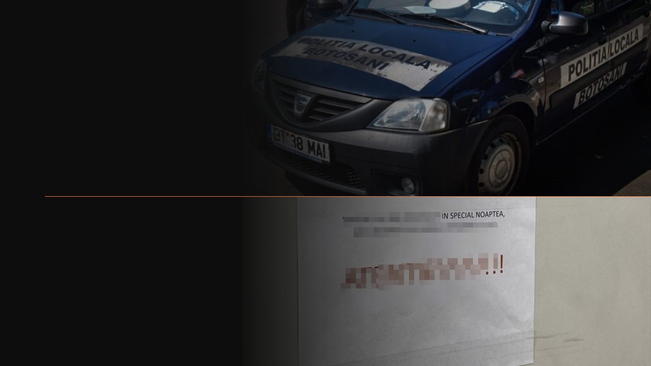 Botoșănean amendat cu 1.000 de lei pentru un afiș lipit