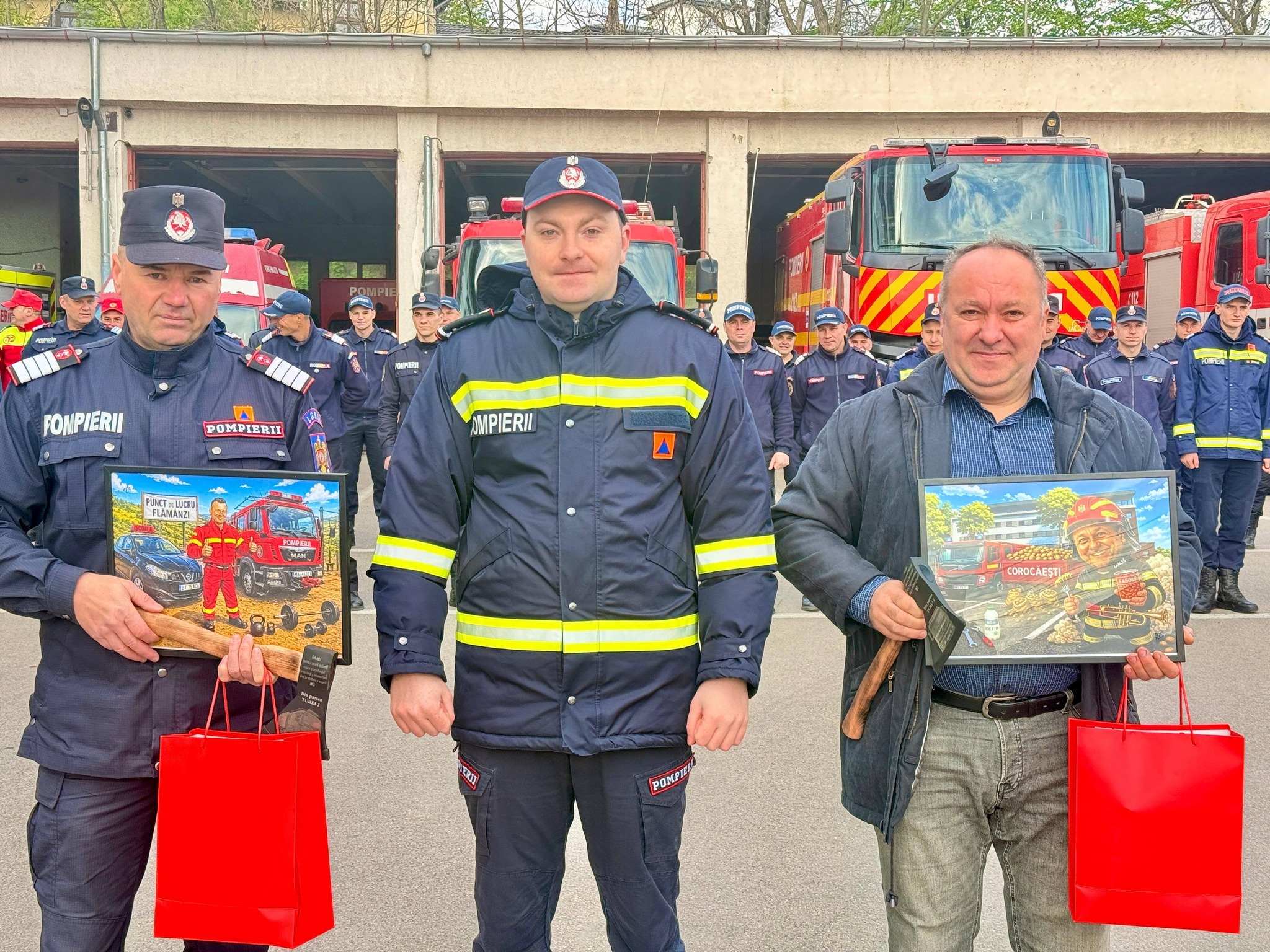 doi pompieri s-au pensionaT