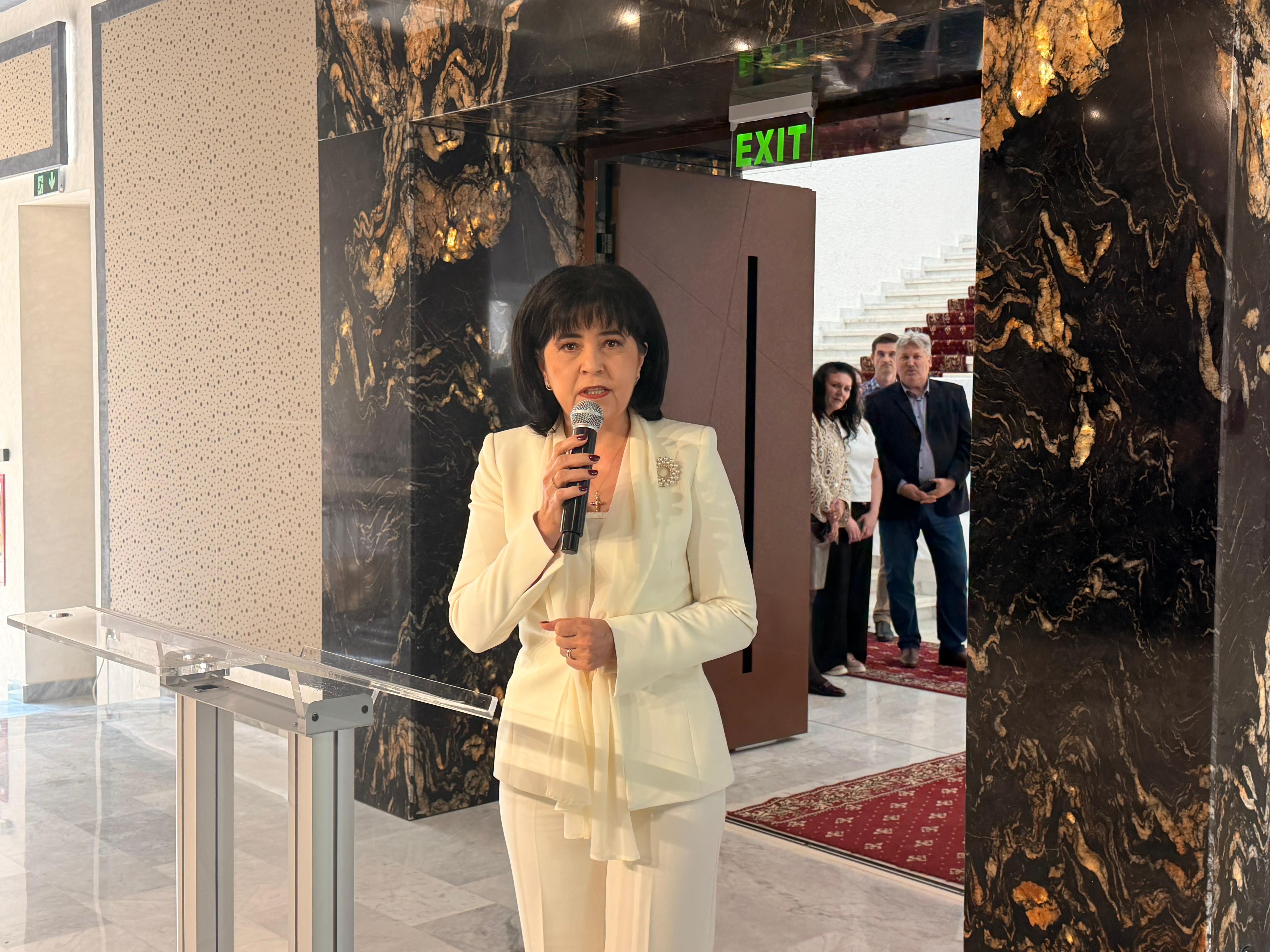 Doina Federovici la inaugurarea Palatului Administrativ