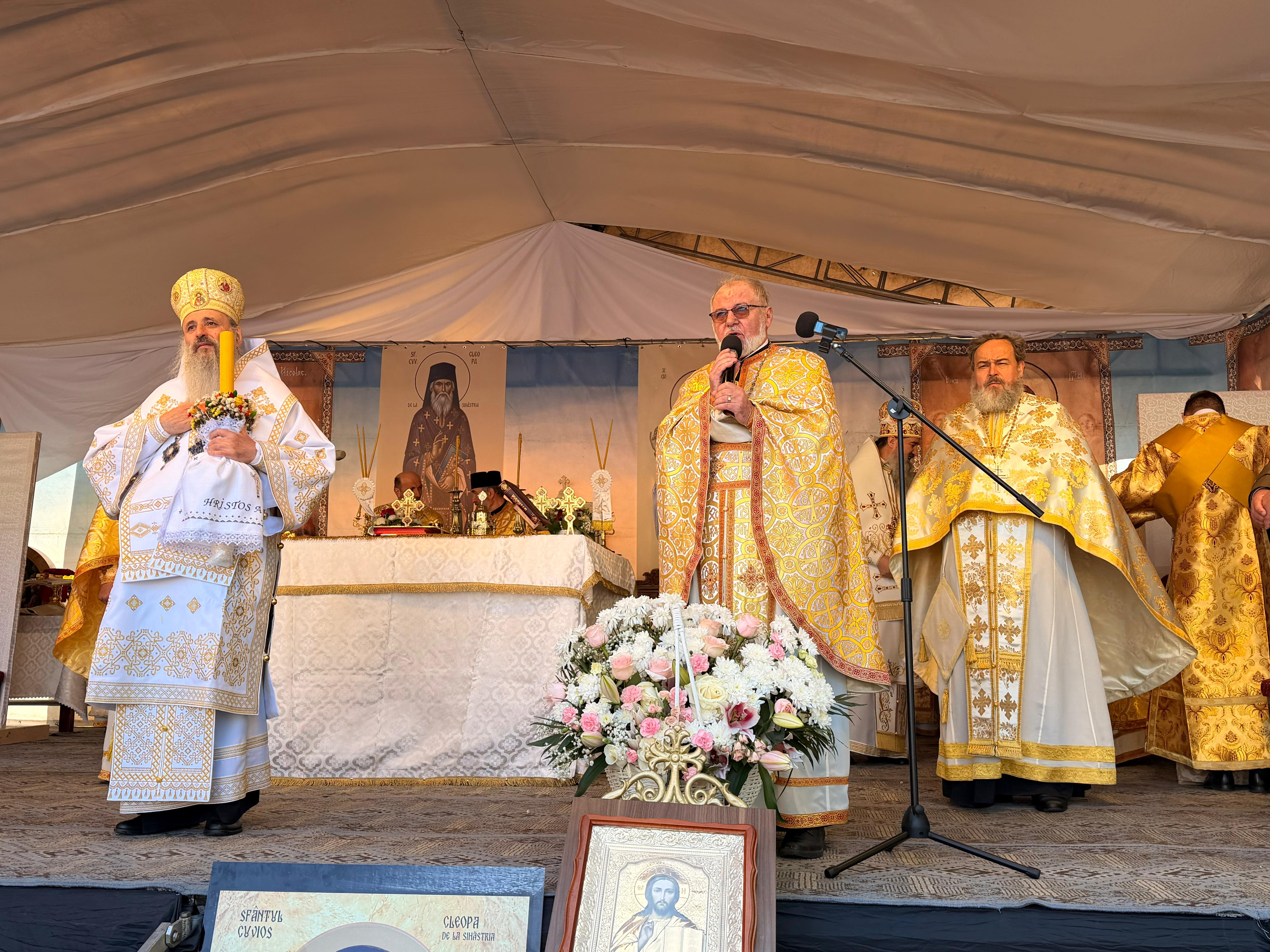 Dumitru Mateciuc, mesaj la slujba hramului