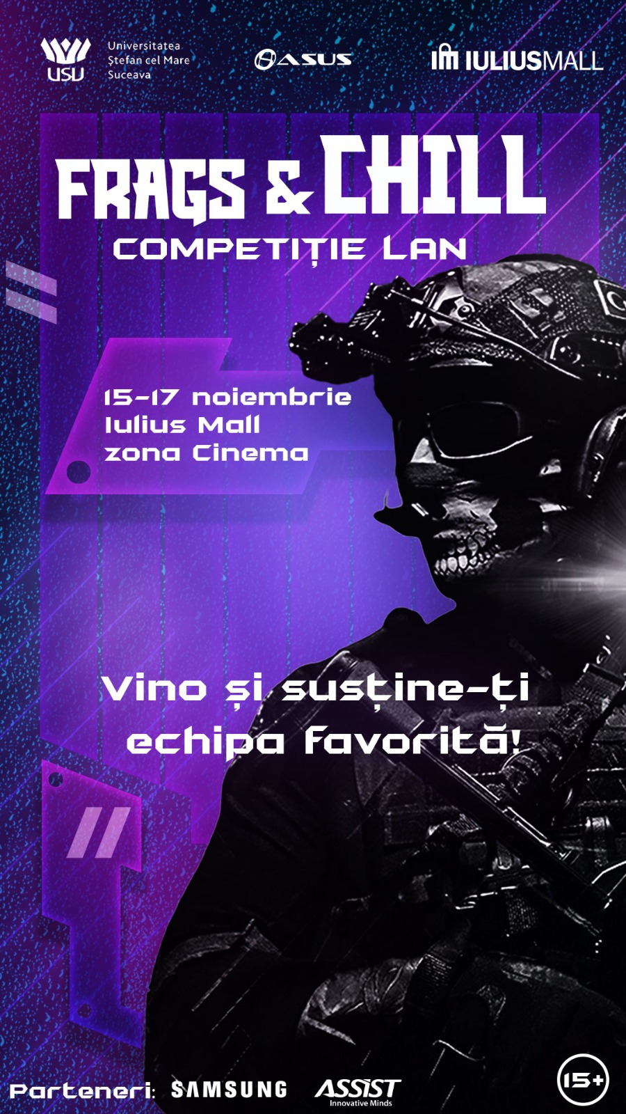 Ești pasionat de gaming? Vino la Iulius Mall pentru Frags&amp;Chill, prima competiție de E-Sports Counter-Strike 2 din Suceava!