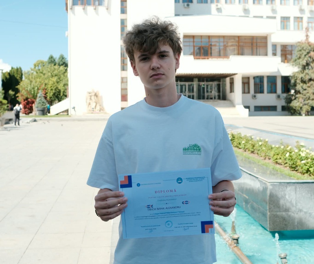 Premiu obținut de către un elev de la Colegiul „Mihai Eminescu”
