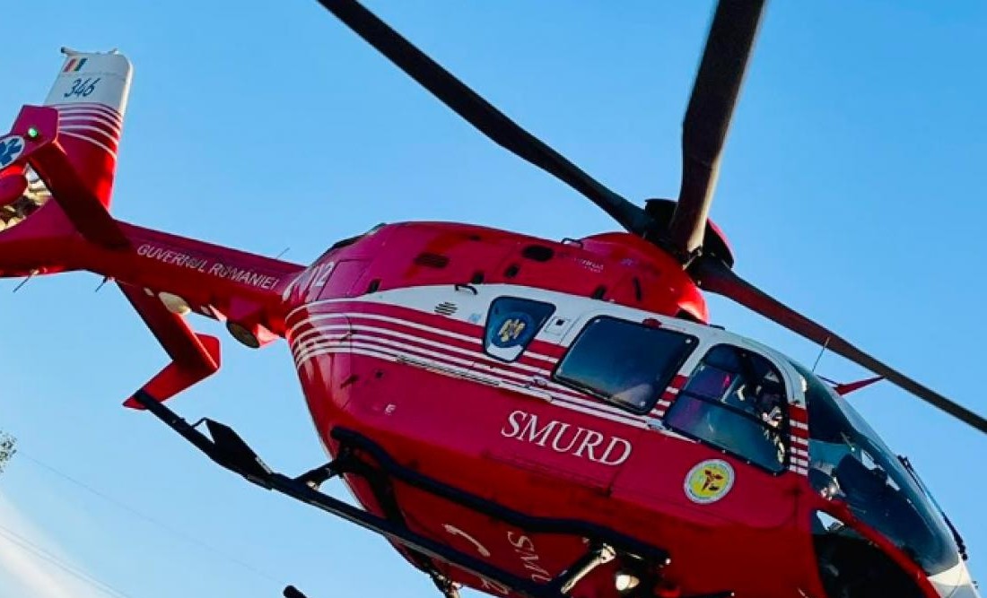 Botoșănean de 73 de ani, transportat de urgență cu elicopterul SMURD la Iași
