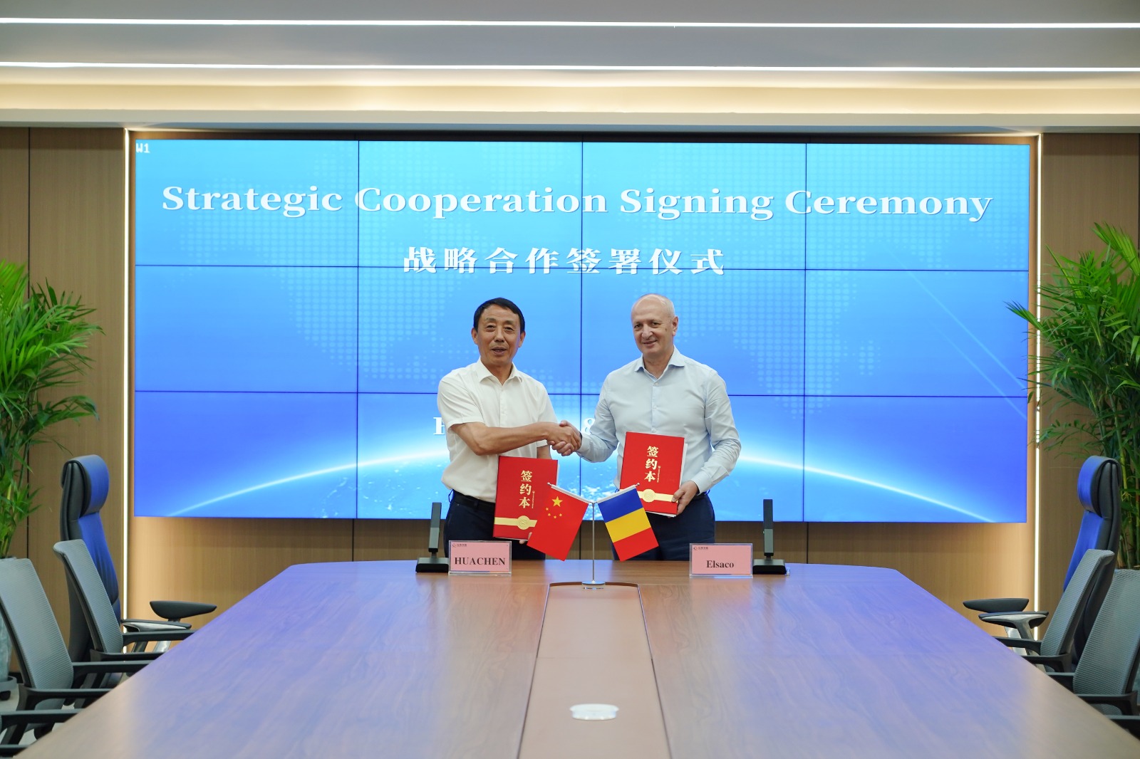 Elsaco Solutions încheie un parteneriat strategic cu producătorul chinez Jiangsu Huachen Transformer
