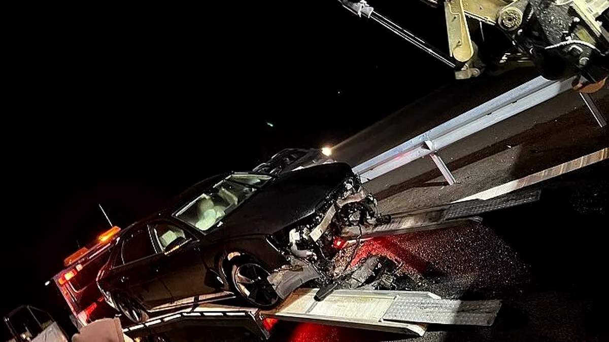 ULUITOR: Pe Autostrada Moldovei a avut loc un accident violent deși circulația încă nu a fost deschisă