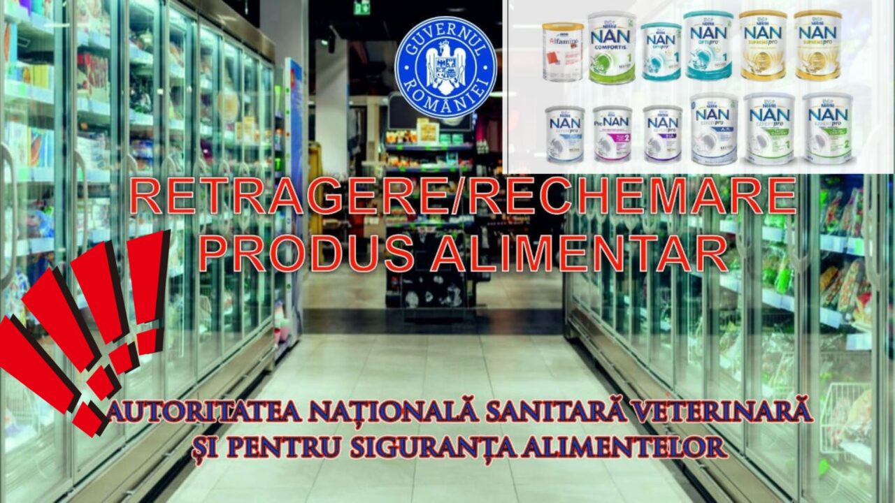 Alertă alimentară la Botoșani: Lapte praf pentru sugari retras din magazine