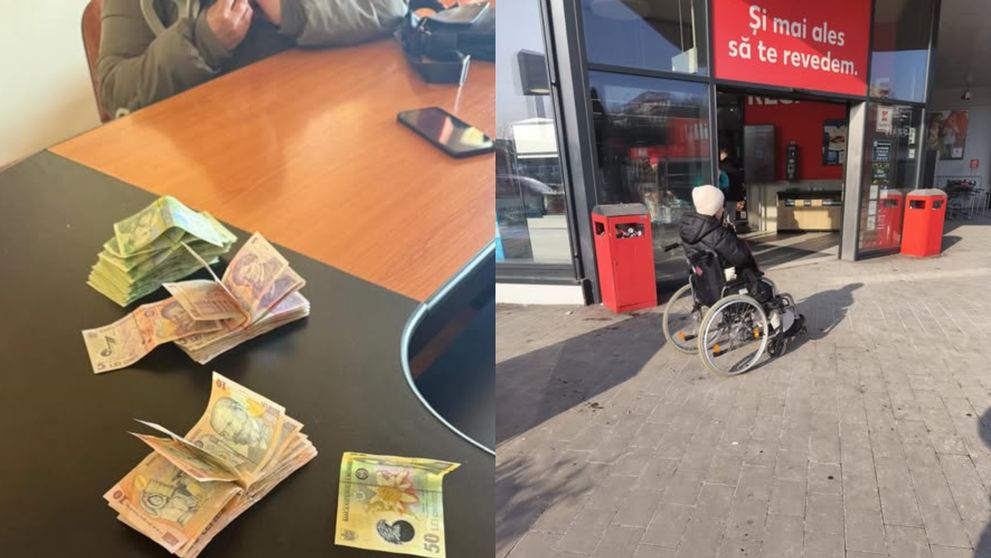 O femeie care cerșea în scaun cu rotile avea, în realitate, o viață de lux! Polițiștii au descoperit unde locuia