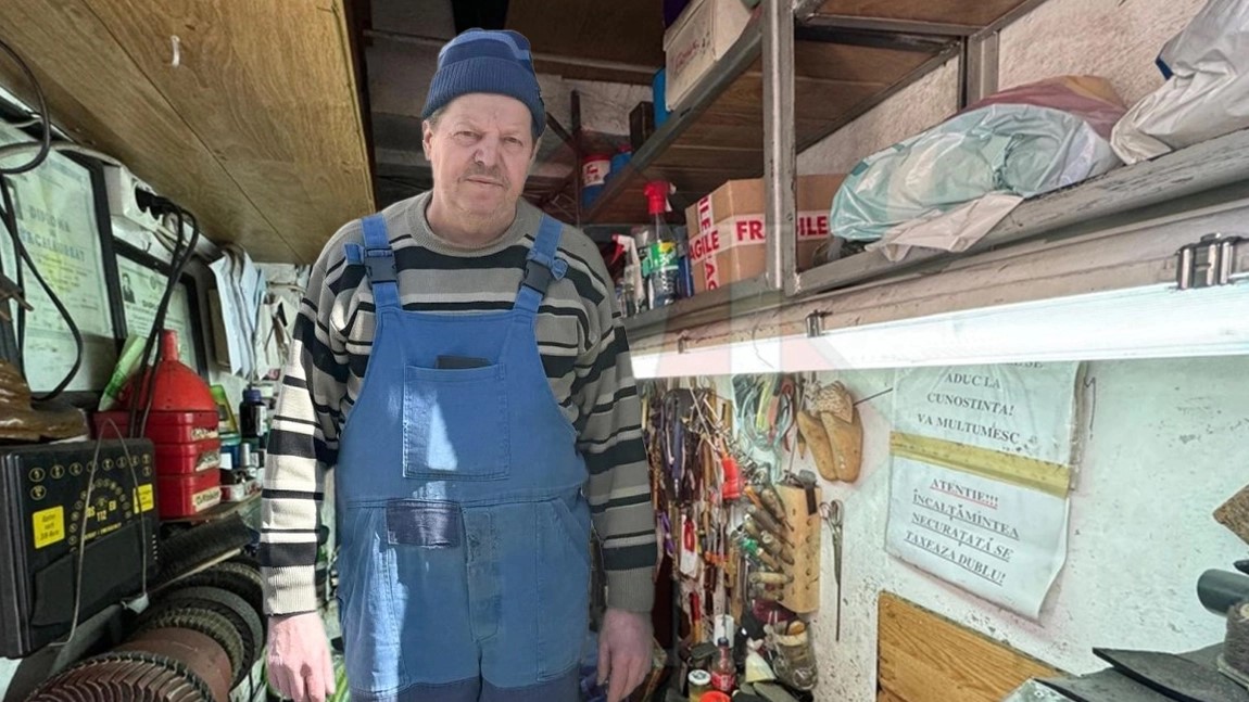 Cizmar botoșănean, mesaj unic pentru clienții care vin cu încălțămintea murdară la reparat: Șase luni nu mi-a intrat nimeni aici