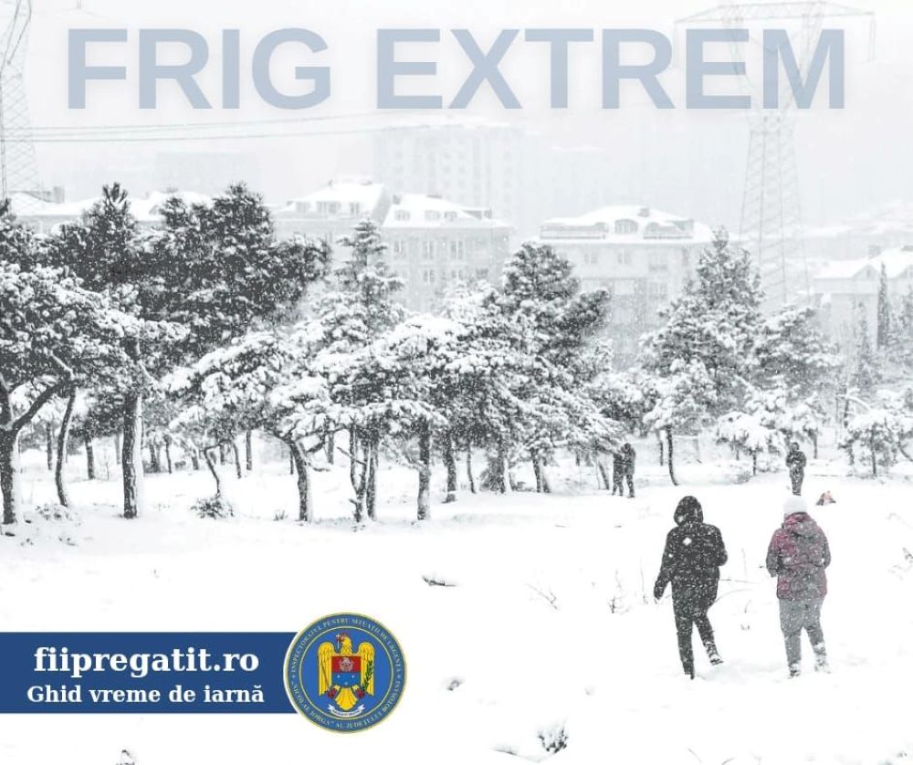 O nouă avertizare meteo de ger la Botoșani, temperaturi de – 20 de grade anunțate