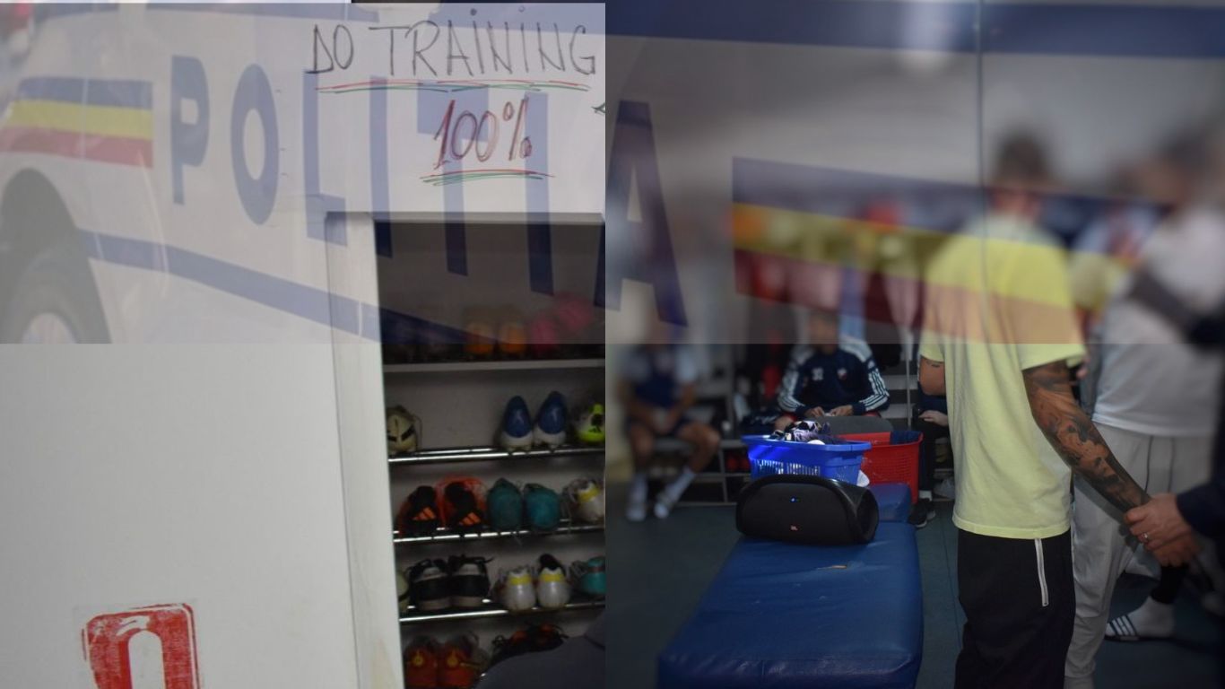 Trei tineri au intrat în vestiarul FC Botoșani și au furat încălțămintea jucătorilor