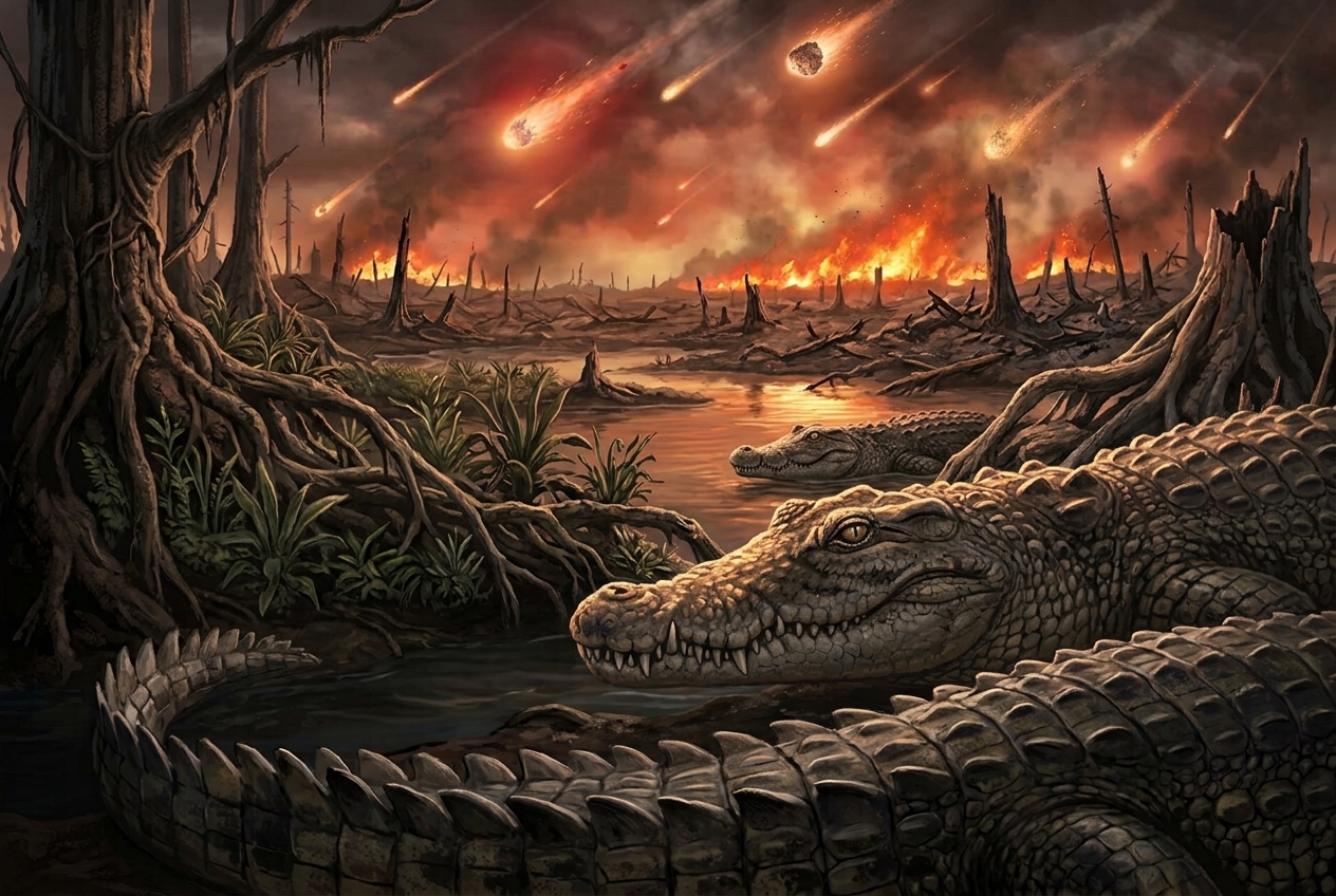 Motivul pentru care crocodilii au supraviețuit asteroidului ce a dus la dispariția dinozaurilor, explicat de un studiu masiv