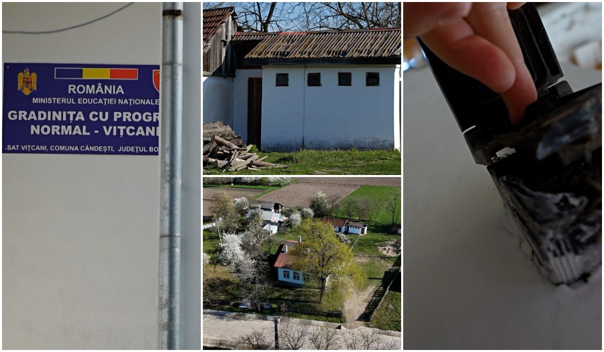 Grădinițe din altă epocă, la Botoșani: Copiii învață în clădiri cu acoperișul găurit