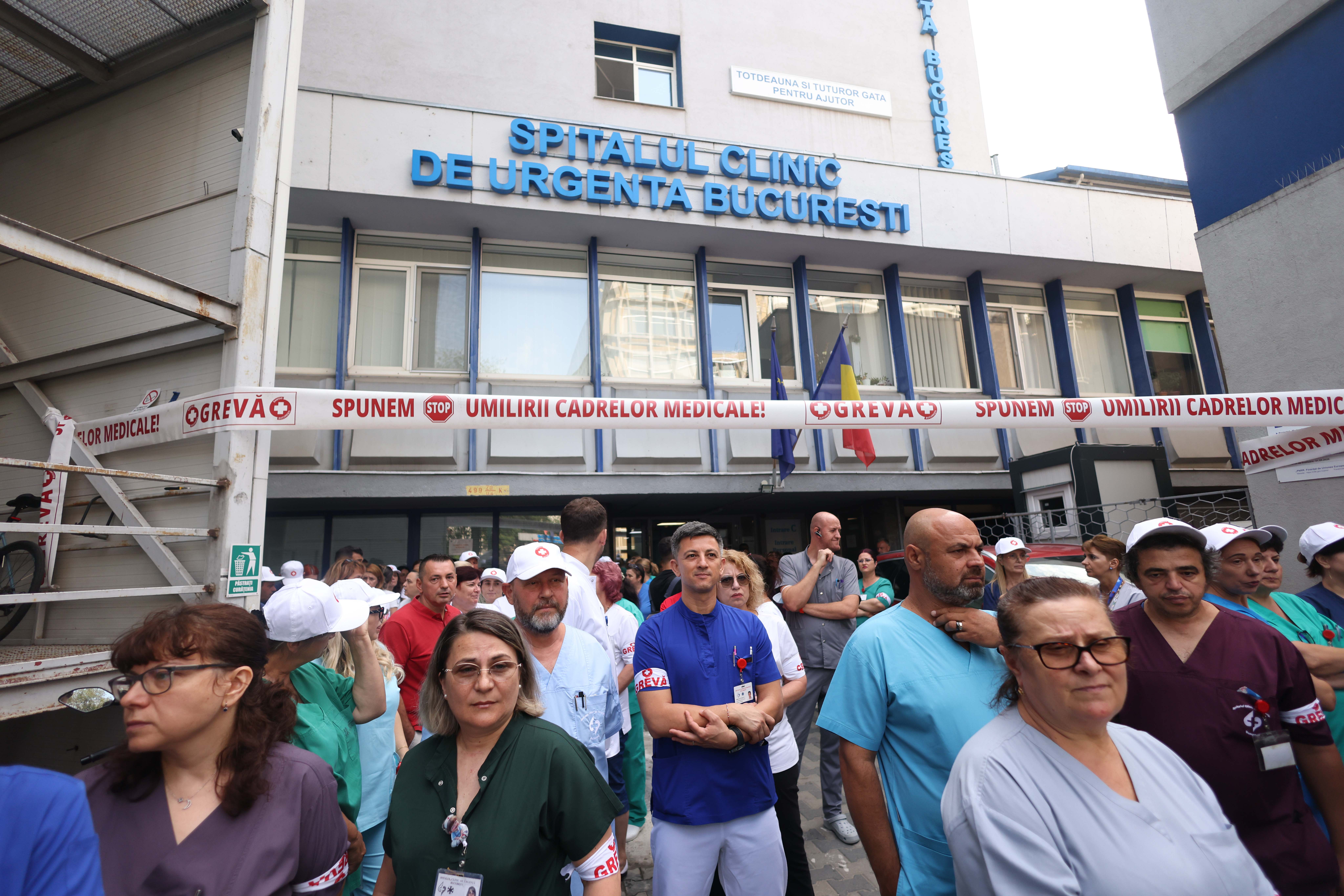 Greva din spitale, la care au participat doar o parte dintre angajați, a fost suspendată