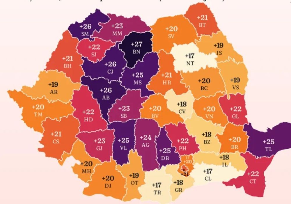 harta caniculei in romania