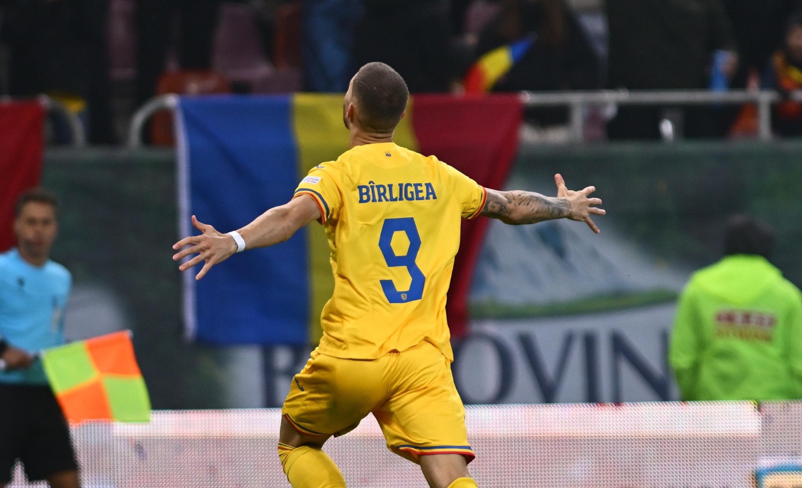Bîrligea, gest controversat după golul cu Bosnia: A repetat celebrarea care i-a adus o amendă de 20.000 de euro