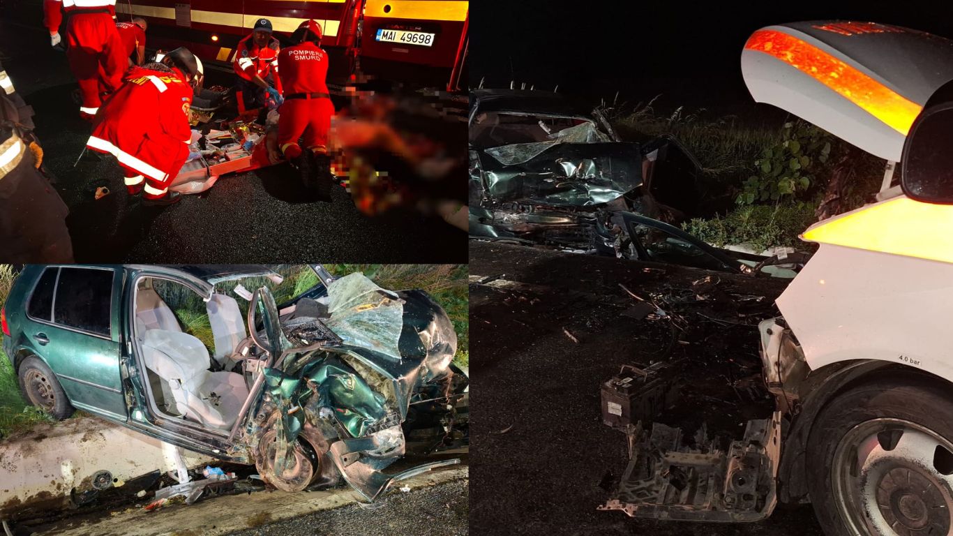 CINE sunt tinerii morți în accidentul de noaptea trecută, șoferul nu purta centura de siguranță 