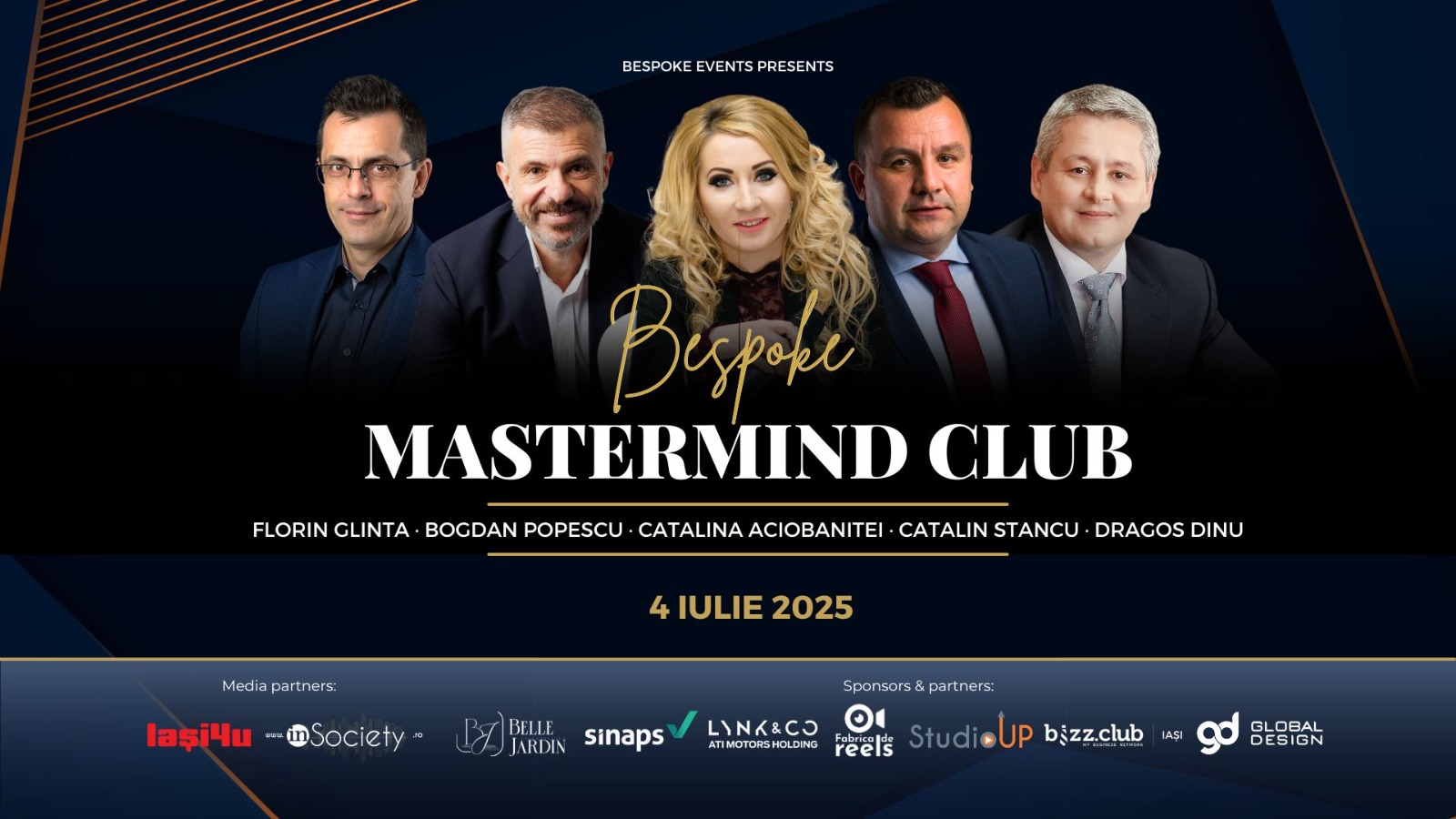 Eveniment special: Bespoke Mastermind Club,  o experiență care îmbină rafinamentul cu networkingul de calitate