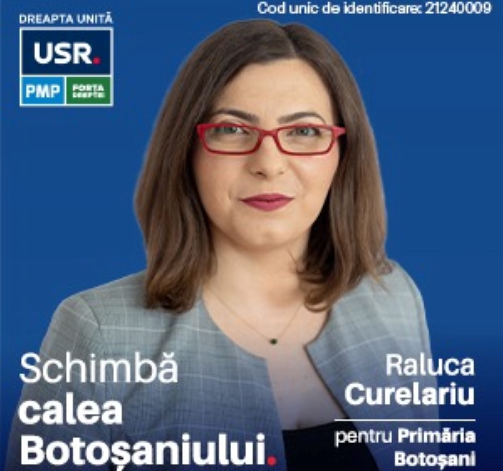 USR Botoșani: Raluca Curelariu, candidata Alianței Dreapta Unită la primăria Botoșani, cel mai activ si implicat consilier in mandatul 2020-2024!