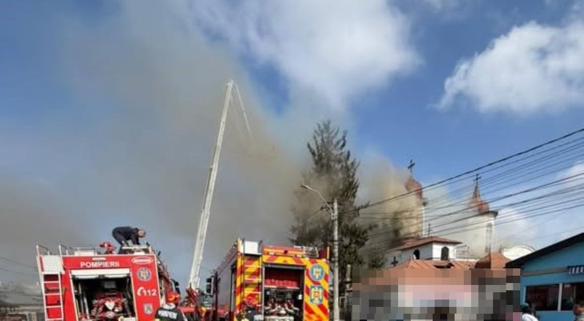incendiu la o biserica
