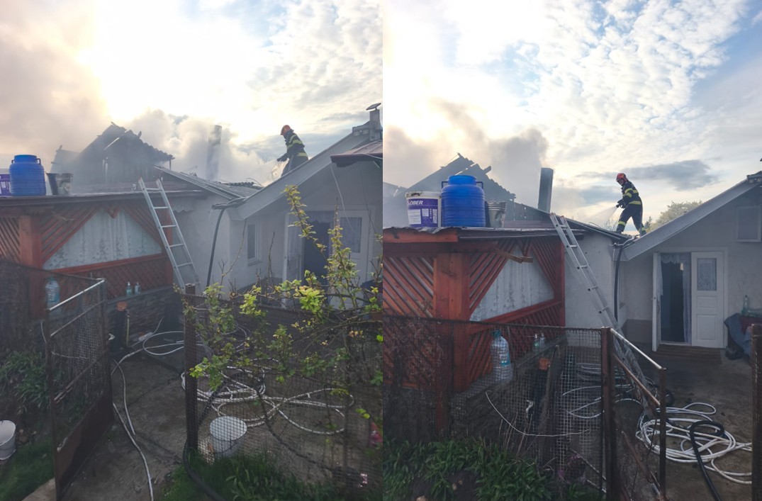 incendiu botosani intervin pompierii