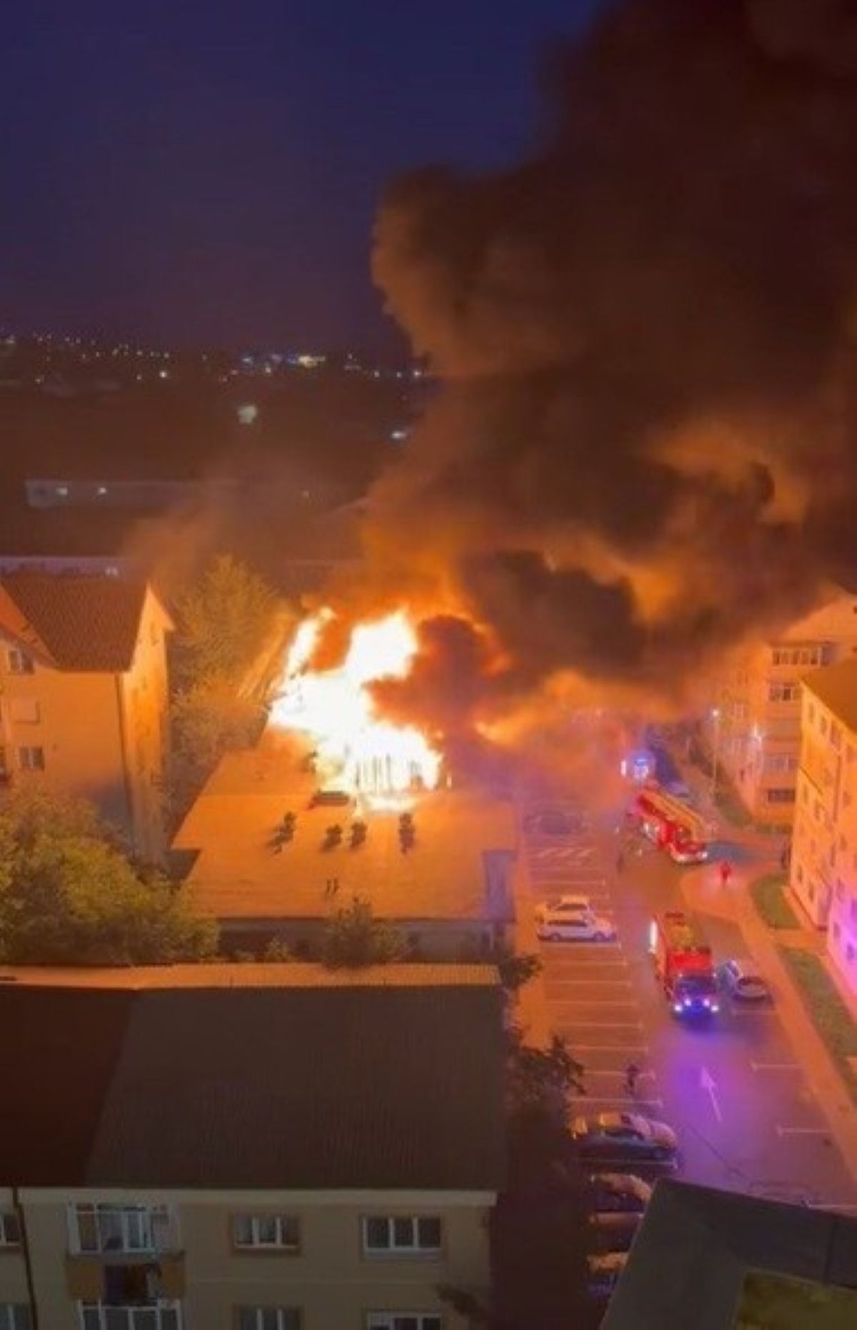 incendiu bloc