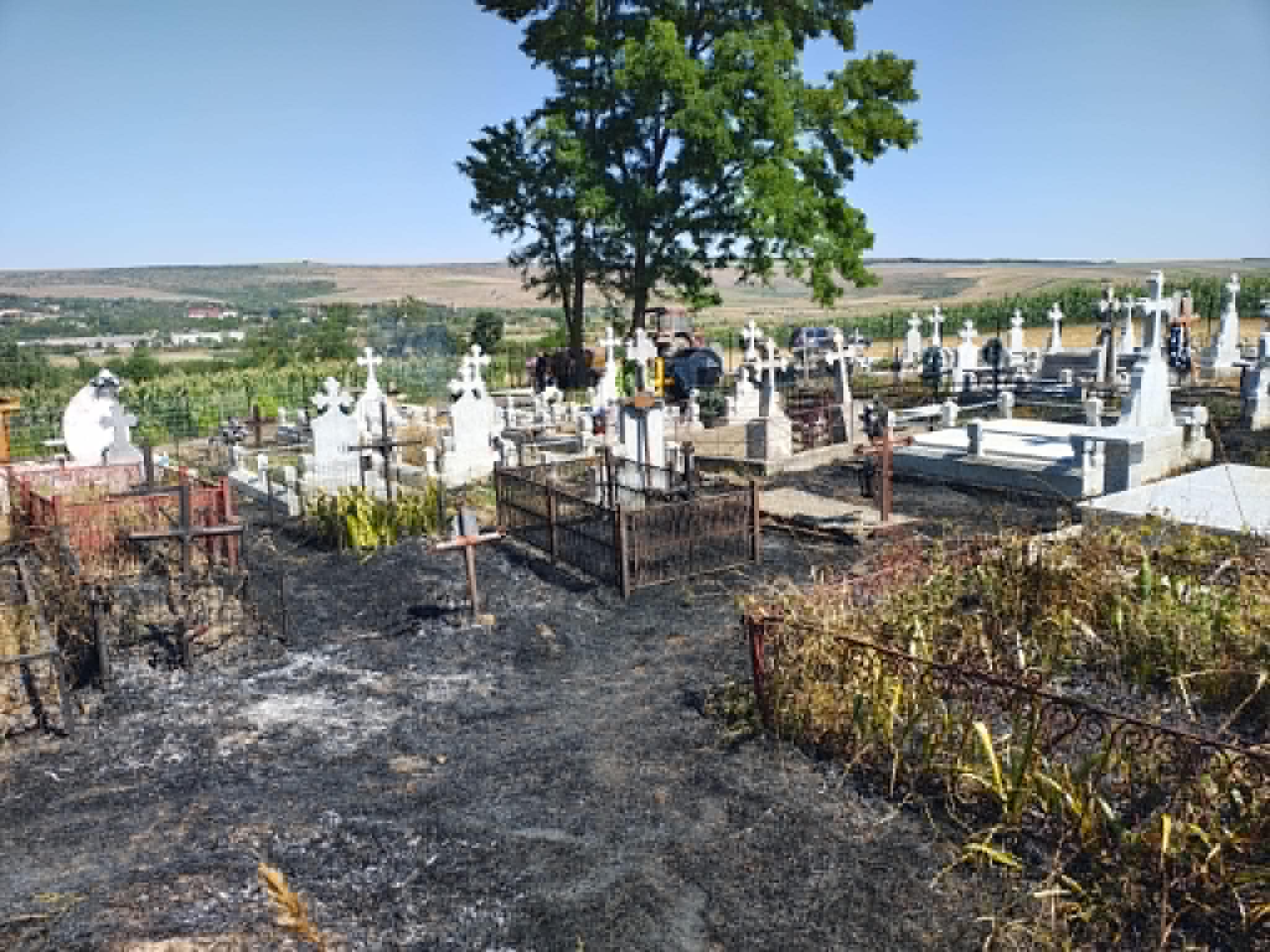 INCENDIU CIMITIR BOTOSANI