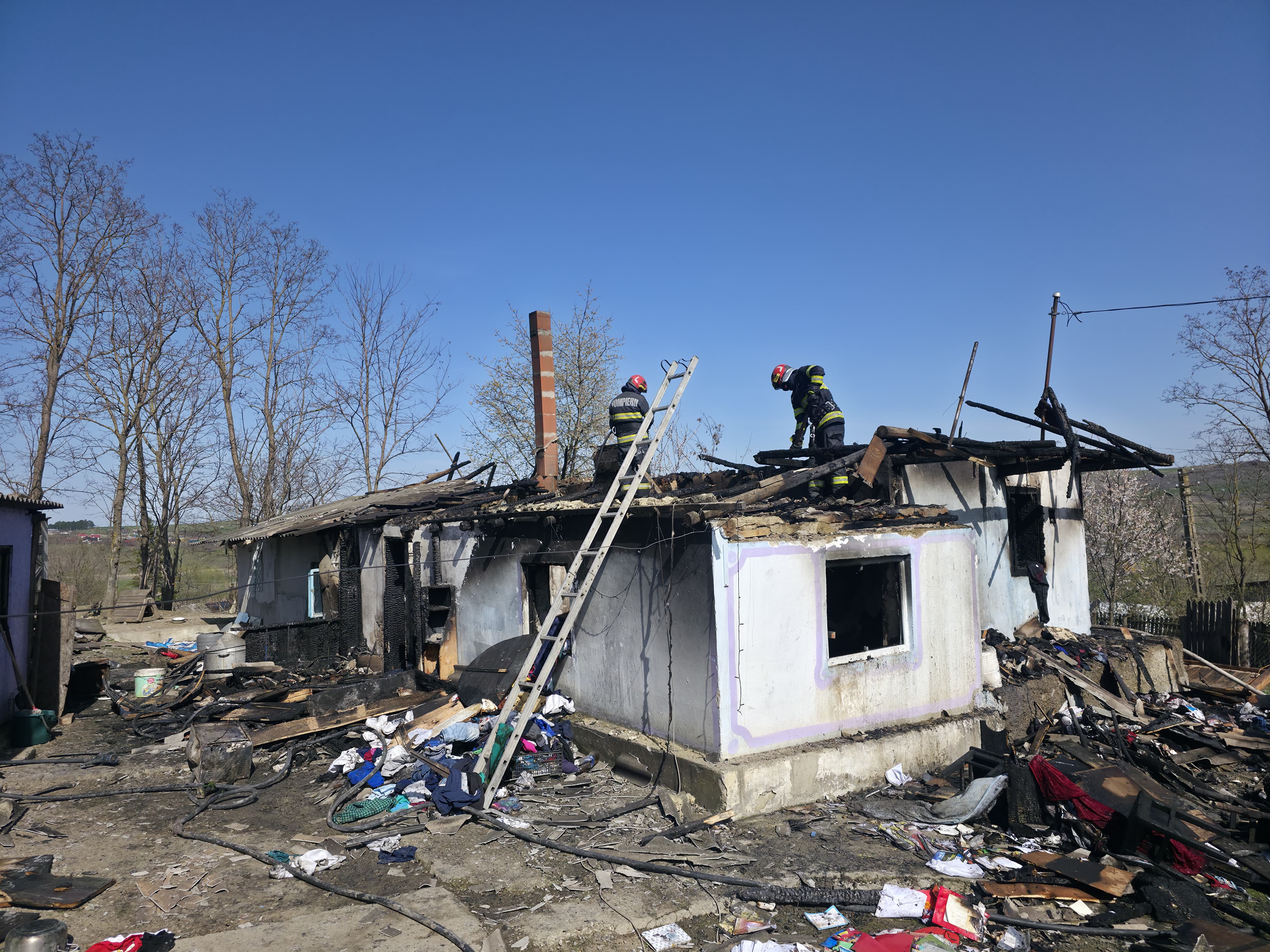 incendiu devastatator la sendriceni