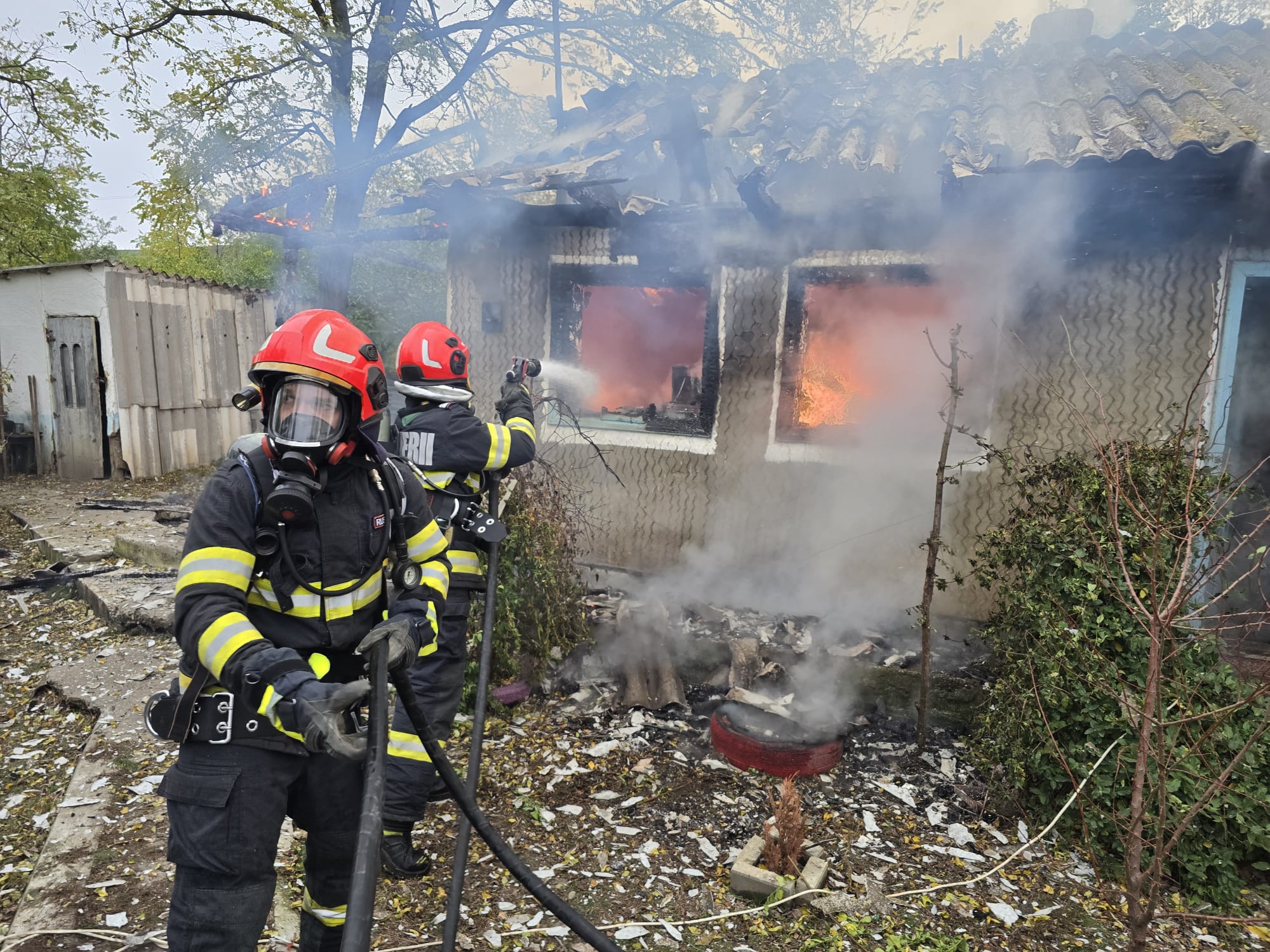 incendiu la o casa
