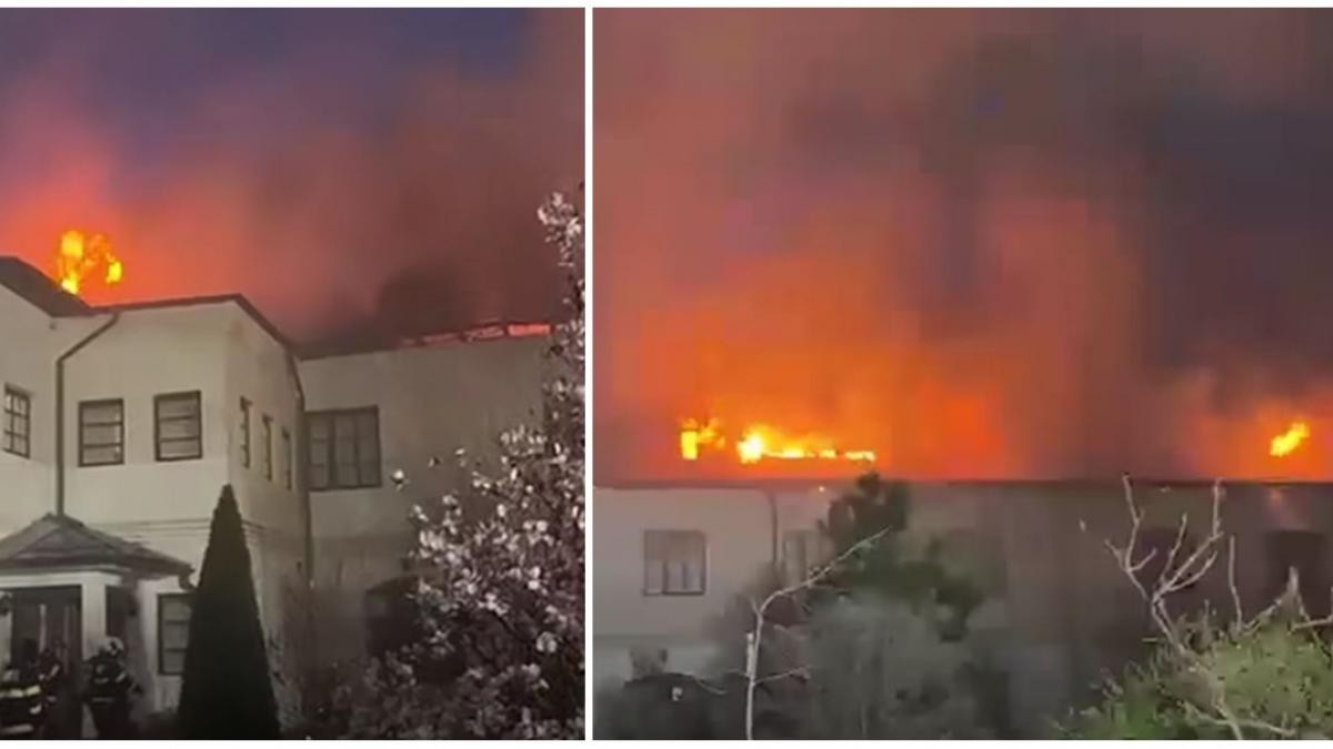 incendiu manastirea bistrita