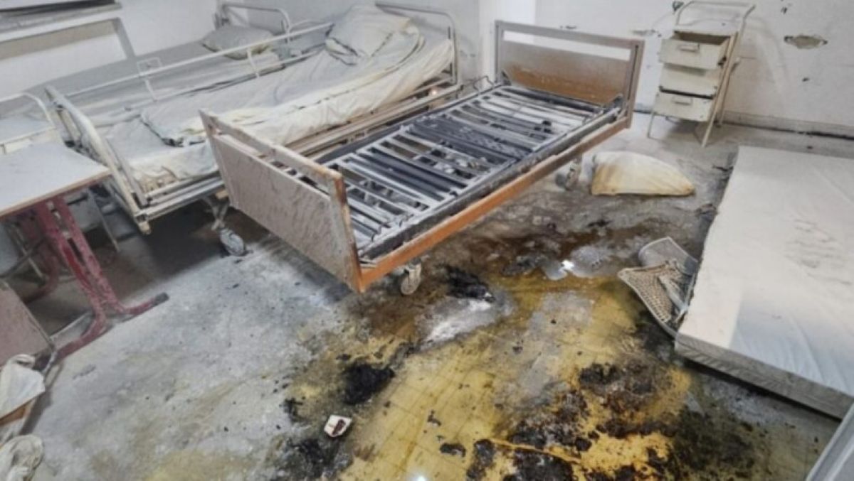 o pacienta ranita in incendiu spital