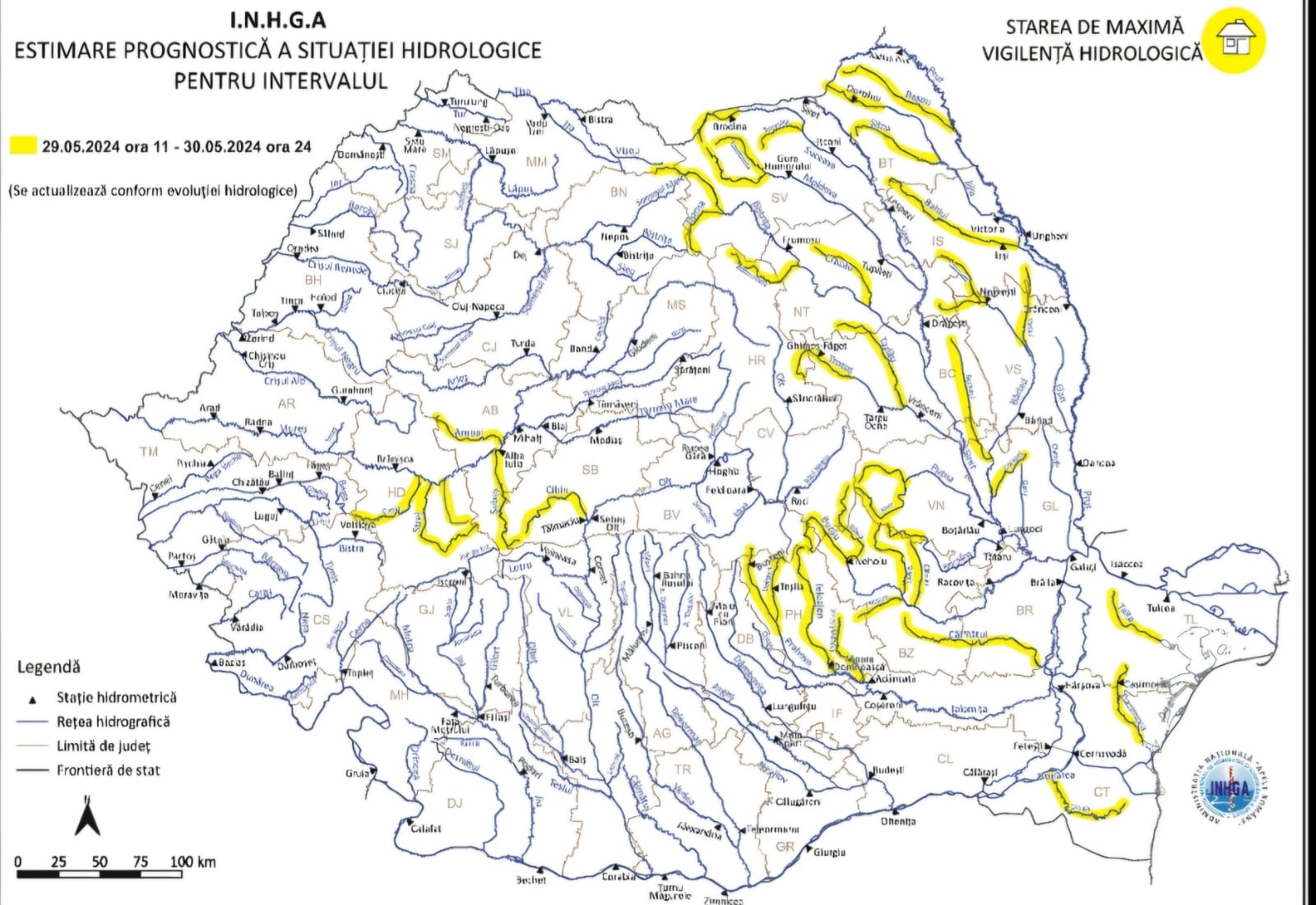 Risc de inundații pe râurile Jijia și Prut: AVERTIZĂRI de ultimă oră emise de hidrologi