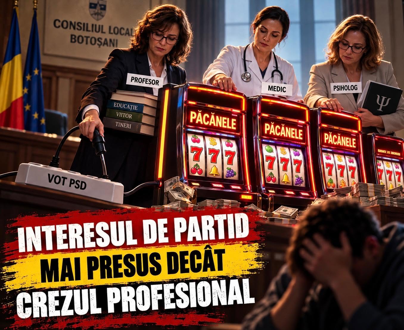 pnl, atac la psd cu pacanelele