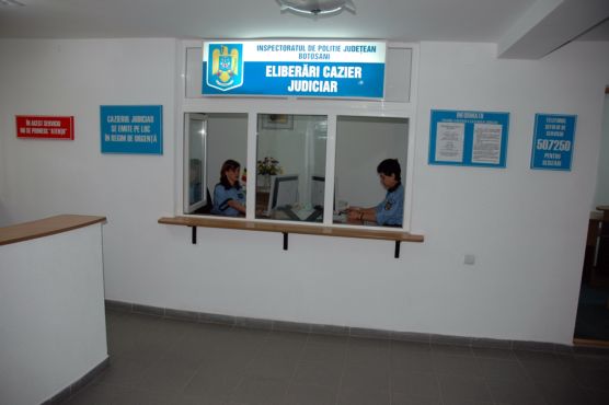 Poliția anunță deschiderea, ”în mod excepțional” a serviciului de cazier judiciar 