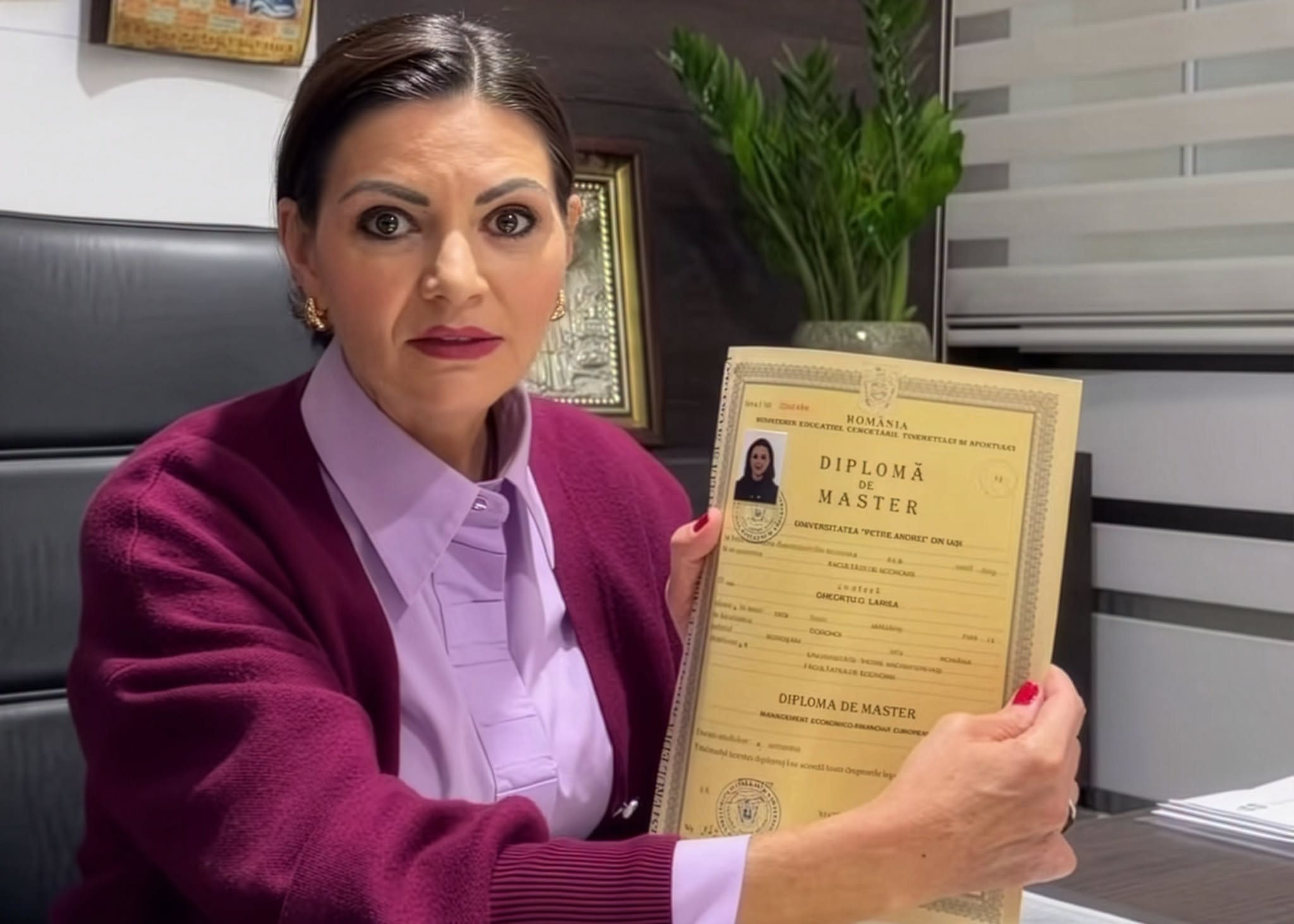 Larisa Blanari si a aratat diplome