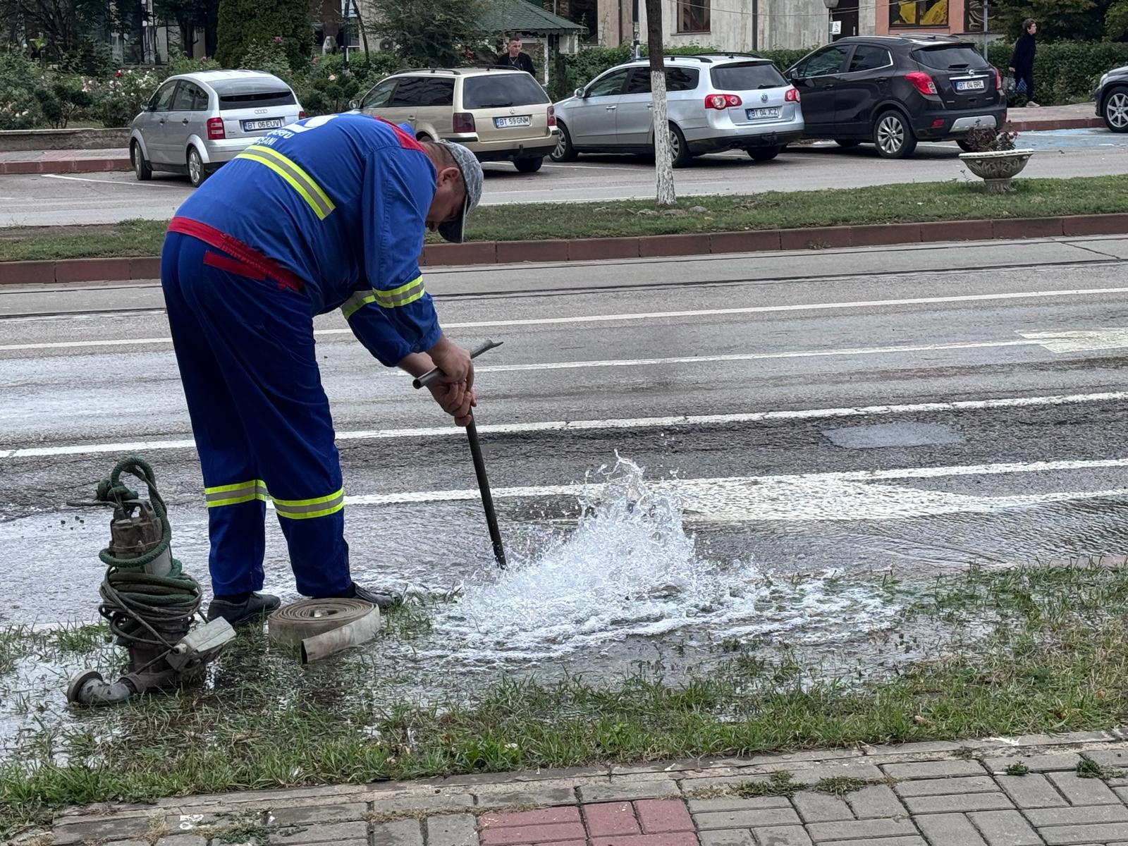 lucrari nova apaserv in centrul orasului botosani