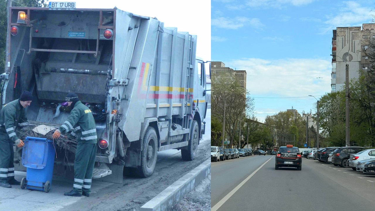 masina scoala si masina de gunoi