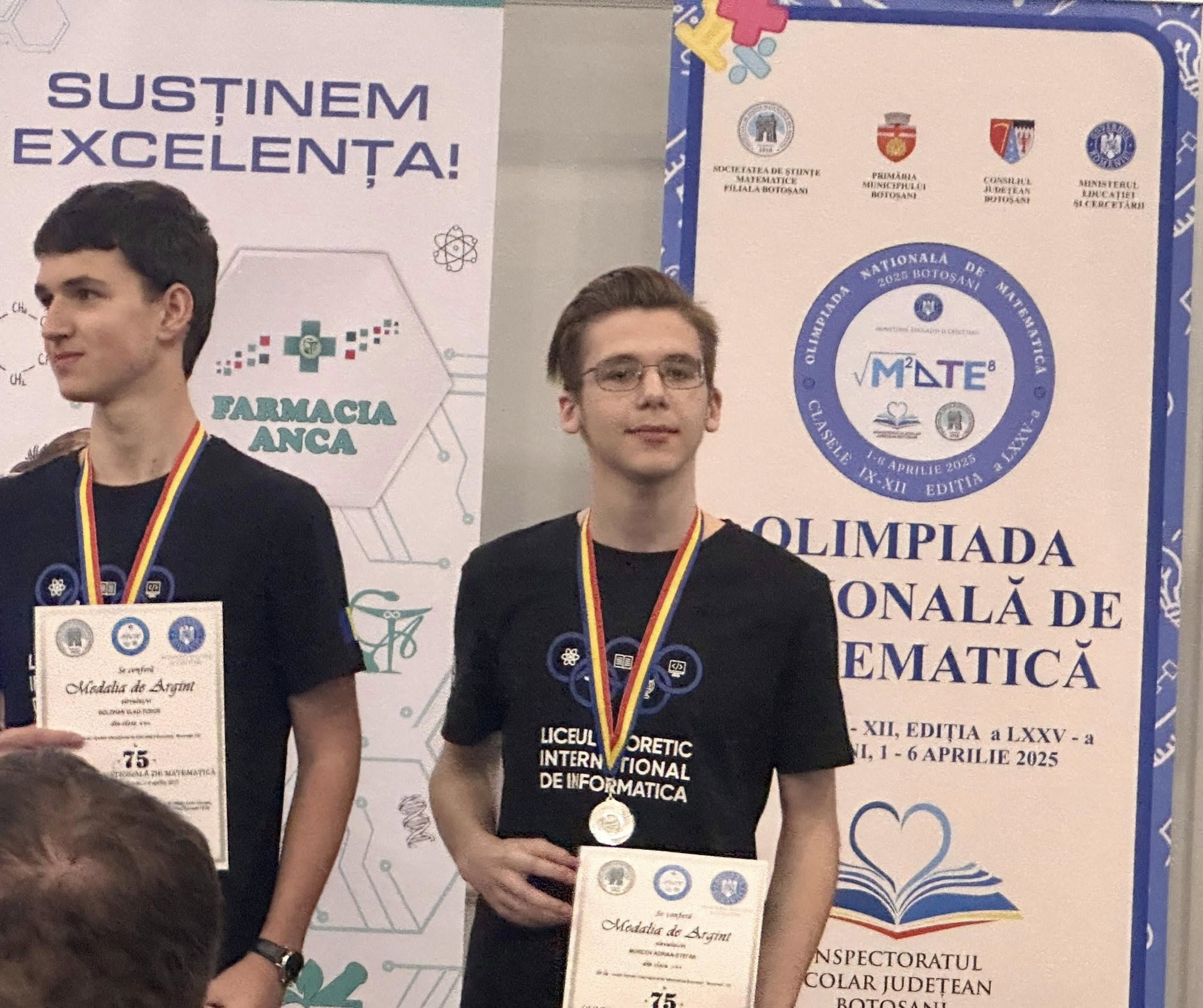 Fiul unui medic de la Botoșani a obținut medalie de argint la Olimpiada Națională de Matematică
