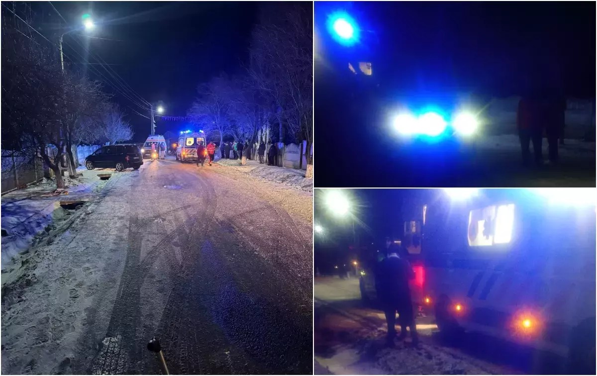 Un adolescent care se dădea cu sania trasă de mașină a murit după ce a fost aruncat într-un cap de pod