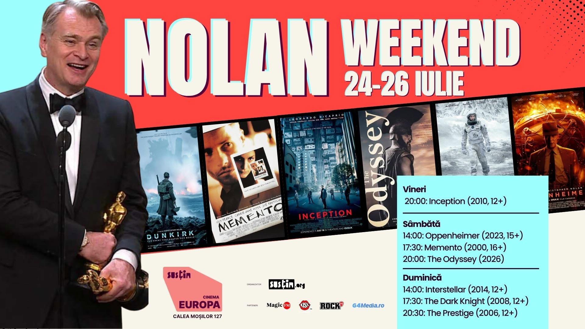 Weekend trending în București, 25-26 iulie: Grecia pe Ferdinand, Nolan Weekend, VAMA la Arene și cafenea în sufrageria anilor ‘80