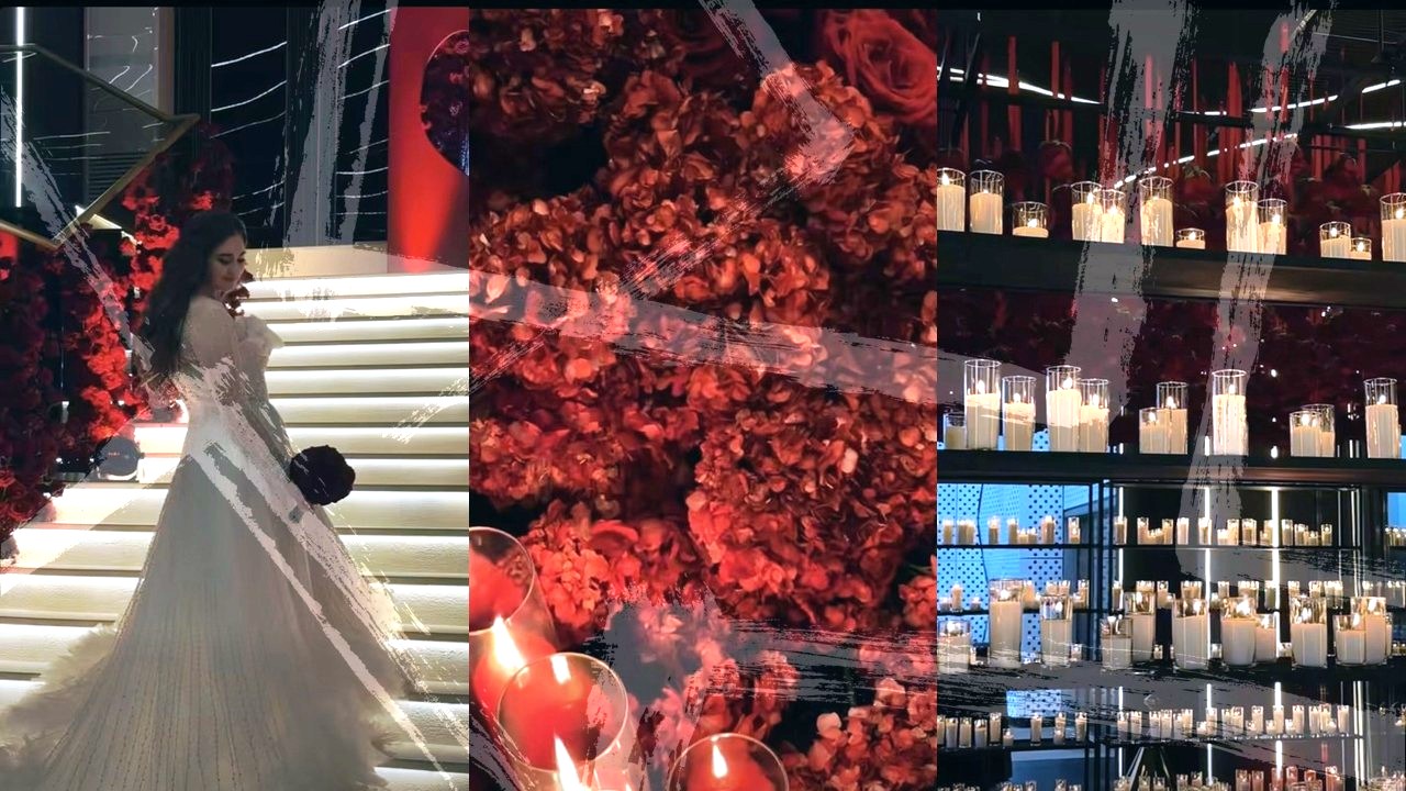 Mii de flori și sute de lumânări: nunta din weekend la care au muncit peste 200 de oameni – VIDEO 