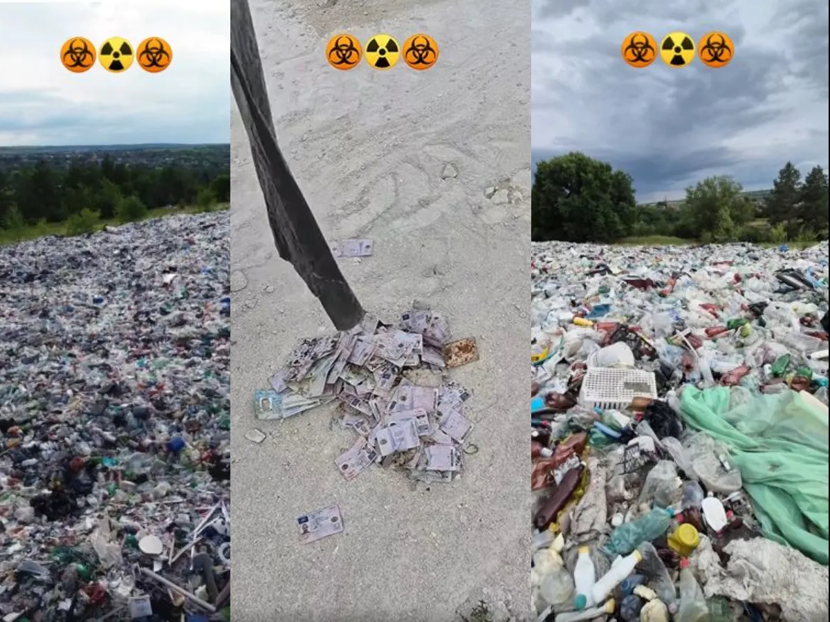 Permise românești găsite la gunoi în Republica Moldova, verificări în curs la autoritățile din România