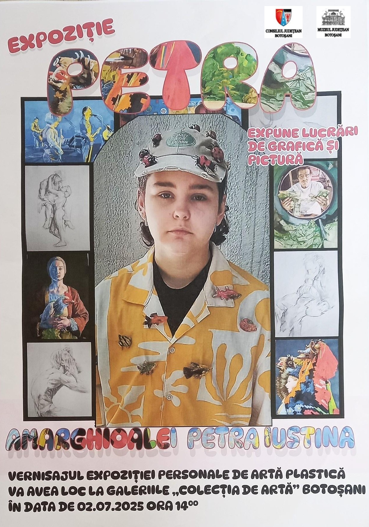 INEDIT: Petra, o elevă de la Liceul Ștefan Luchian expune la Muzeul Județean