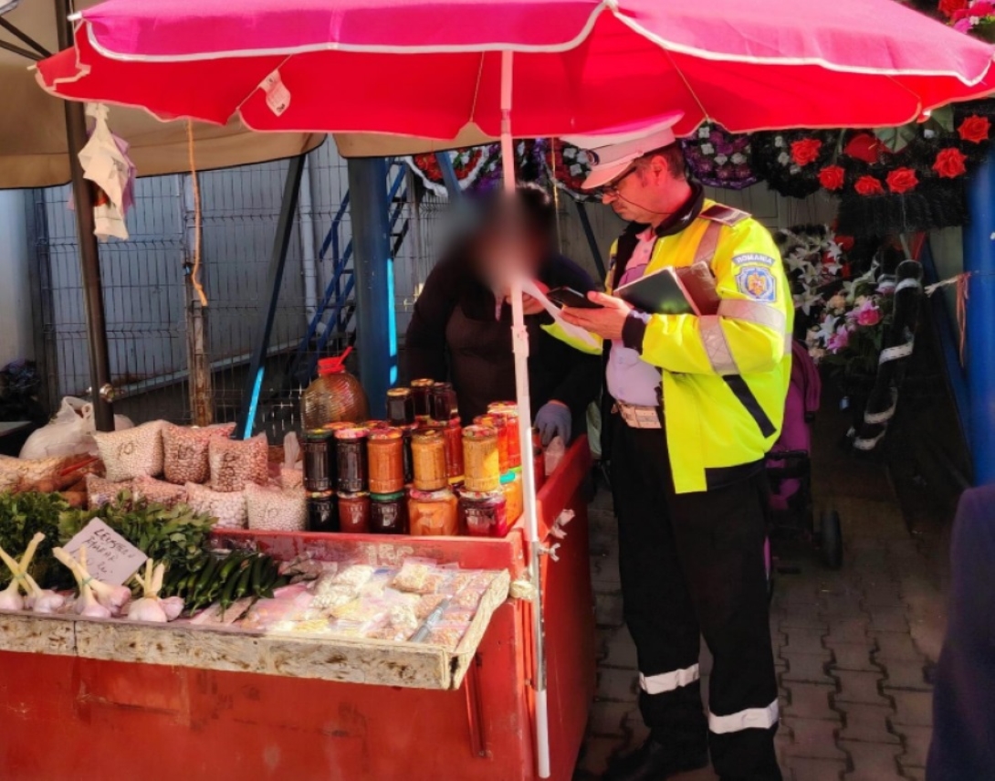 Polițiștii locali, în controale prin Piața Centrală: Câțiva vânzători au fost amendați