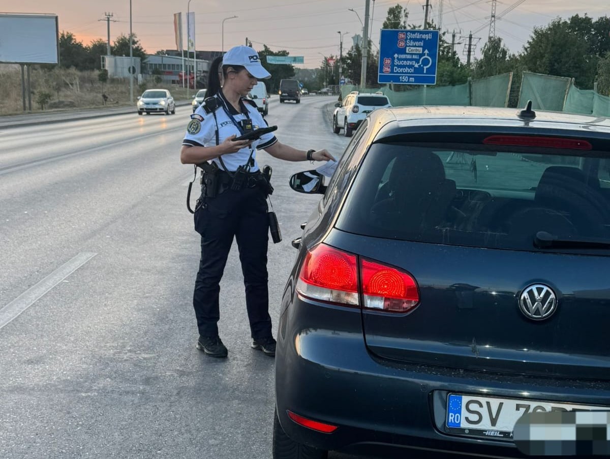 Botoșani, în trafic: Bețivii la volan dați jos de pe podium de vitezomani