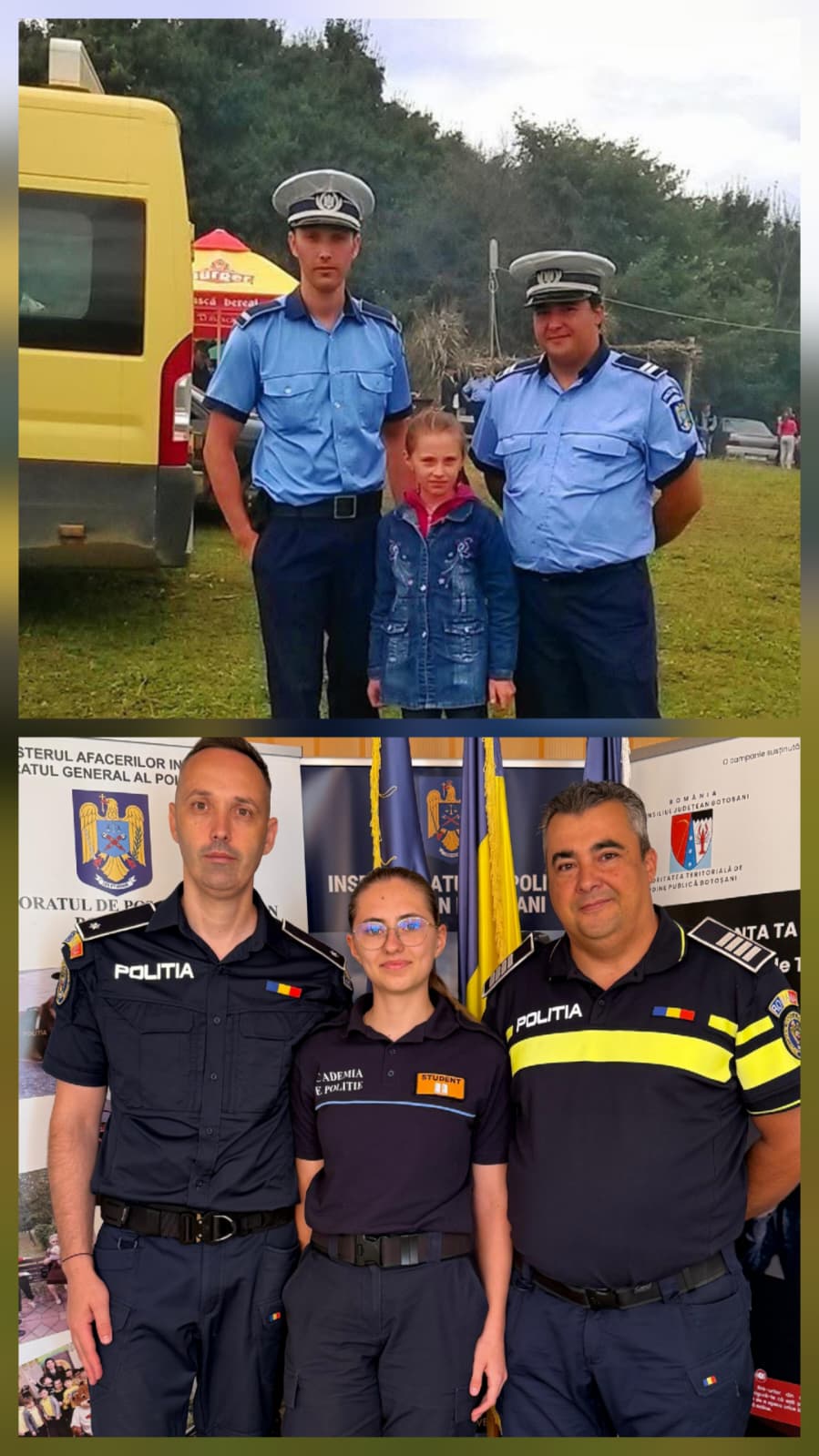 Emoționant! Visul unei fetițe a devenit realitate: Cătălina va purta uniforma de polițist criminalist pe care o admira în copilărie - VIDEO 