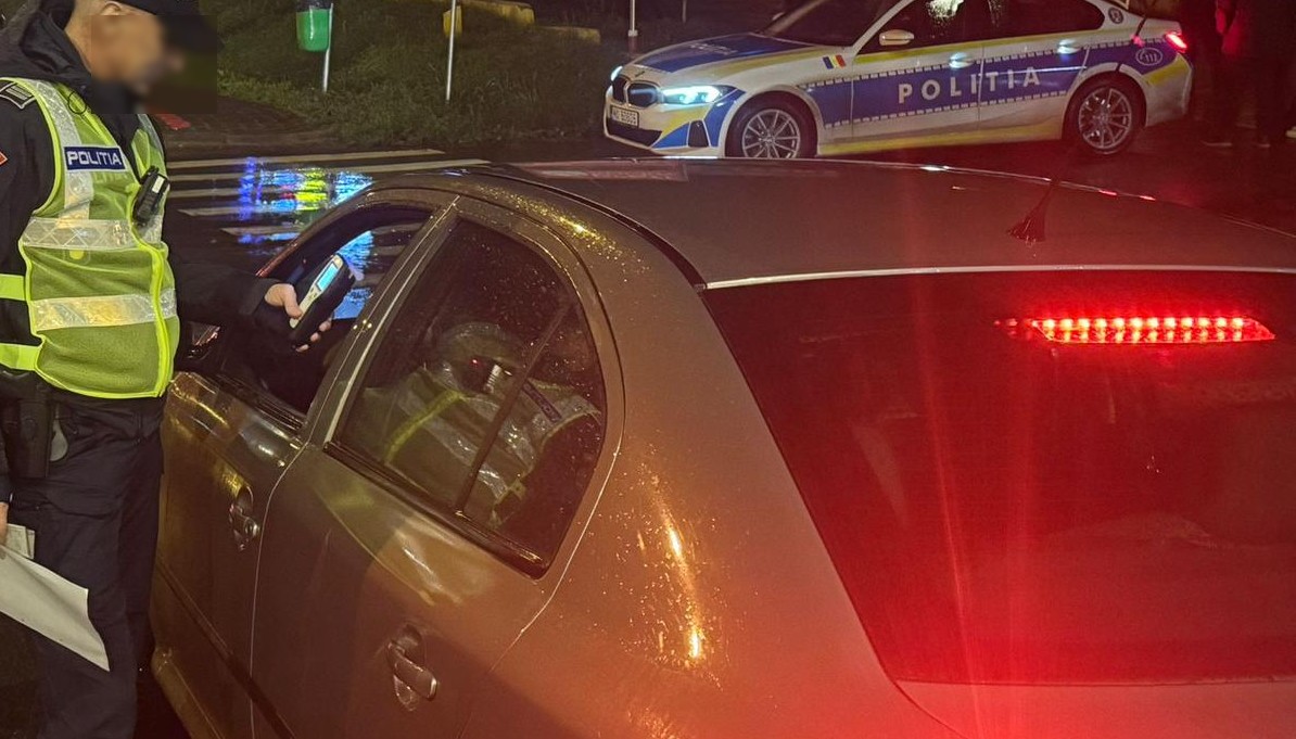 Singurul șofer „fericit” peste care au dat polițiștii la razia de noaptea trecută 